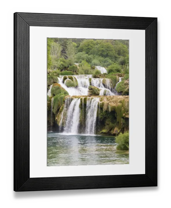 Framed Print : Croatia. Skradinski buk swimming area of Krka National Park