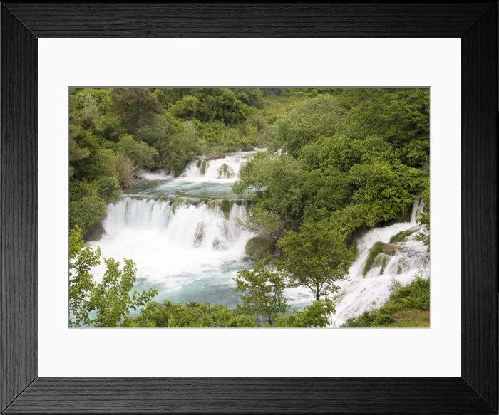 Framed Print : Croatia. Krka National Park waterfalls and cascades, UNESCO World Heritage Site Framed Print : Croatia. Krka National Park waterfalls and cascades, UNESCO World Heritage Site