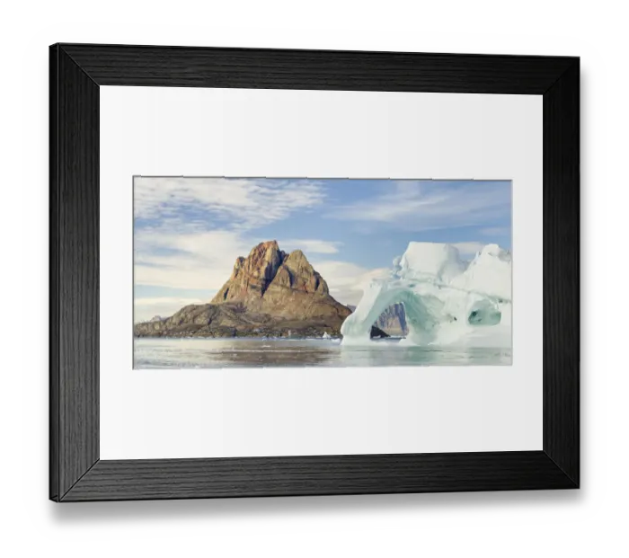 Framed Print : Town on Uummannaq Island. Greenland, Denmark Framed Print : Town on Uummannaq Island. Greenland, Denmark