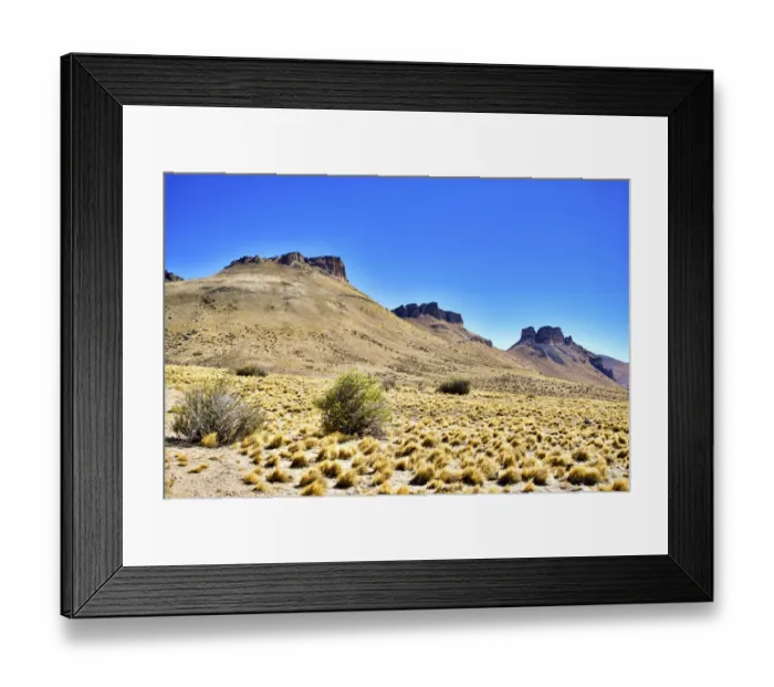 Framed Print : Argentina, Santa Cruz. Alero Charcamata (cave paintings site) and surroundings Framed Print : Argentina, Santa Cruz. Alero Charcamata (cave paintings site) and surroundings