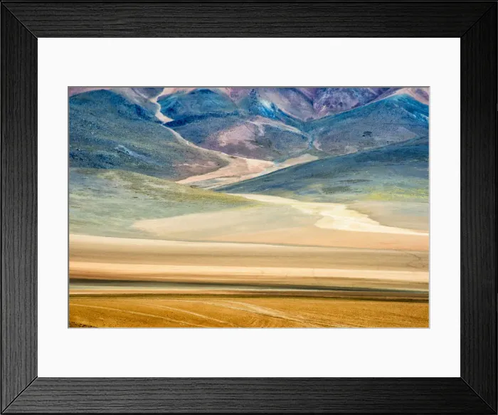 Framed Print : Winding path in the mountain, Eduardo Abaroa Andean Fauna National Reserve Framed Print : Winding path in the mountain, Eduardo Abaroa Andean Fauna National Reserve