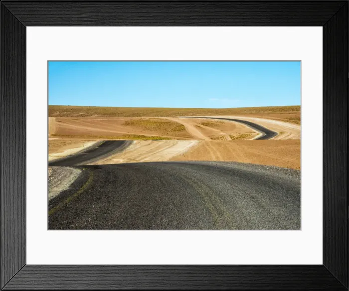 Framed Print : Winding road in the desert, Potosi Department, Bolivia Framed Print : Winding road in the desert, Potosi Department, Bolivia
