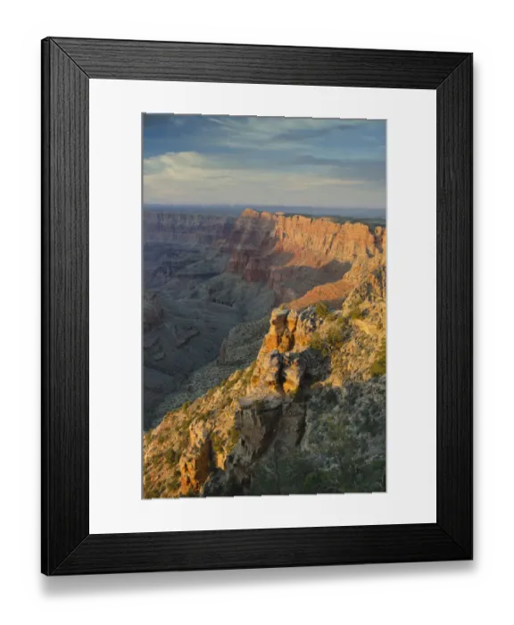 Framed Print : USA, Arizona. Sunset over the Grand Canyon from Navajo Point, Grand Canyon National Park
