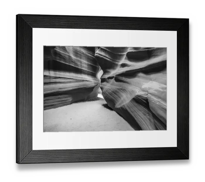 Framed Print : Slickrock formations in upper Antelope Canyon, Navajo Indian Reservation, Arizona, USA