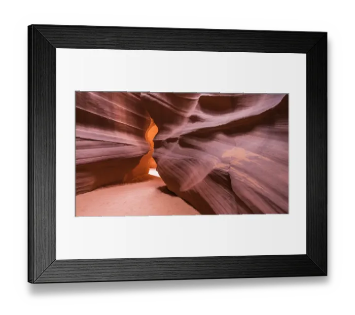 Framed Print : Slickrock formations in upper Antelope Canyon, Navajo Indian Reservation, Arizona, USA