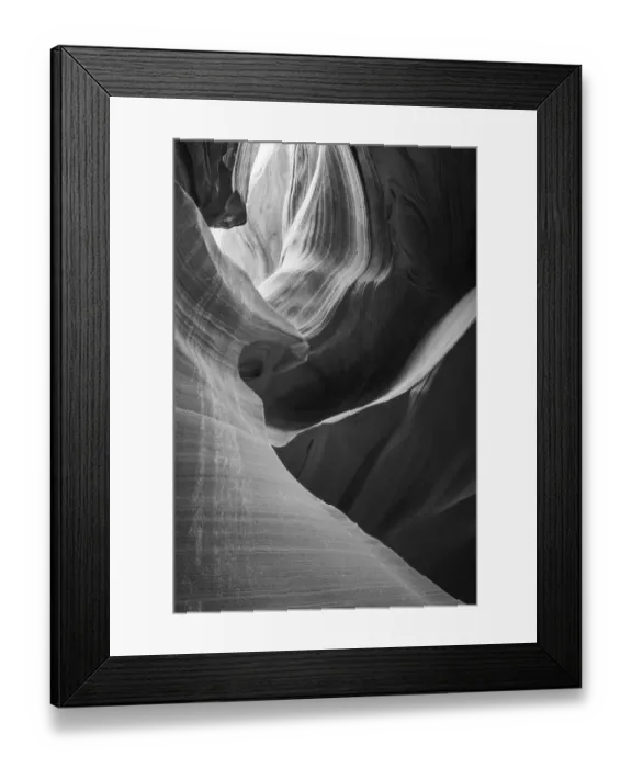 Framed Print : Slickrock formations in lower Antelope Canyon, Navajo Indian Reservation, Arizona, USA