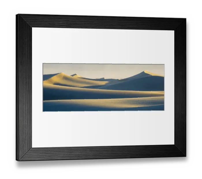 Framed Print : USA, California. Death Valley National Park, Mesquite Flats Sand Dunes