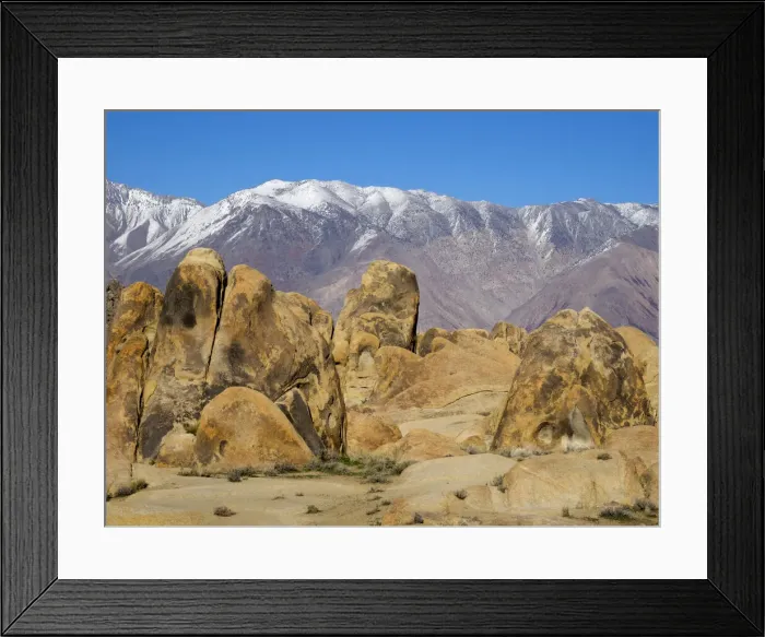 Framed Print : USA, California, Lone Pine. Alabama Hills with the Inyo Mountains Framed Print : USA, California, Lone Pine. Alabama Hills with the Inyo Mountains