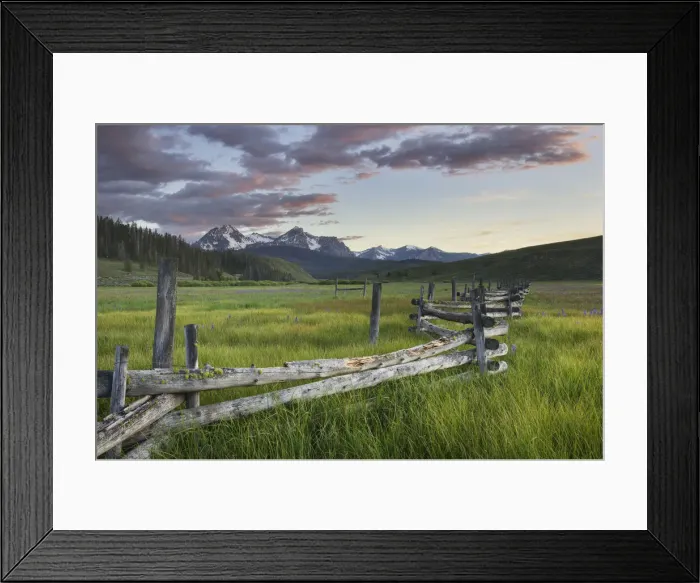 Framed Print : USA, Idaho. Wetlands in Stanley Basin, Sawtooth Mountains Framed Print : USA, Idaho. Wetlands in Stanley Basin, Sawtooth Mountains