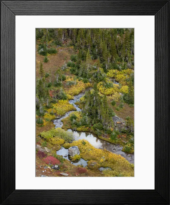 Framed Print : USA, Montana. Autumn in Glacier National Park