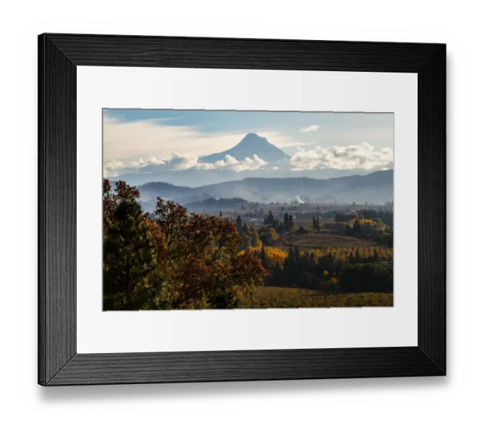 Framed Print : USA, Oregon. Mount Hood autumn landscape scenery Framed Print : USA, Oregon. Mount Hood autumn landscape scenery