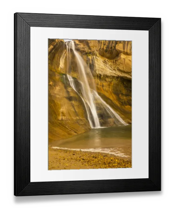 Framed Print : USA, Utah, Grand Staircase-Escalante National Monument. Lower Calf Creek Falls close-up