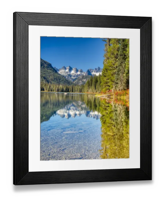 Framed Print : USA, Washington State. Cooper Lake in Central Washington