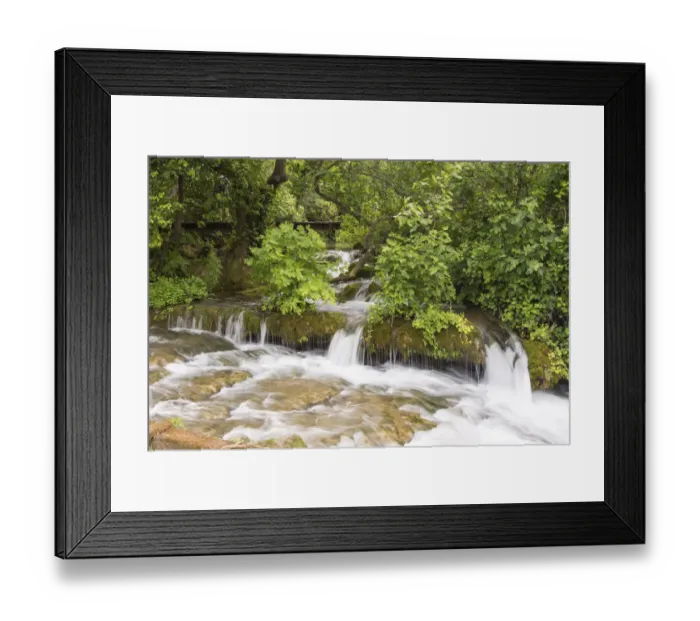Framed Print : Croatia. Krka National Park cascades. UNESCO World Heritage Site