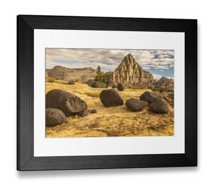 Framed Print : USA, Utah, Capitol Reef National Park. Pectols Pyramid in autumn Framed Print : USA, Utah, Capitol Reef National Park. Pectols Pyramid in autumn