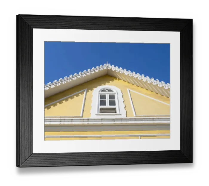 Framed Print : Traditional houses dating back to colonial times in Plato, Street Dr Framed Print : Traditional houses dating back to colonial times in Plato, Street Dr