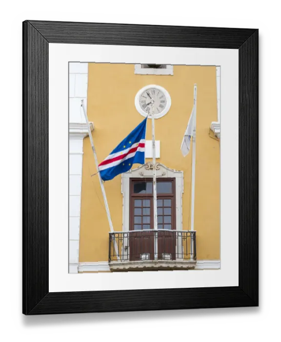 Framed Print : Camera Municipal da Praia. Praca Alexandre Albuquerque in Plato Framed Print : Camera Municipal da Praia. Praca Alexandre Albuquerque in Plato