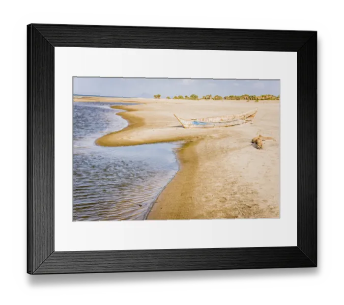 Framed Print : East Africa, Kenya. Omo River Basin, Lake Turkana Basin, west shore of Lake Turkana