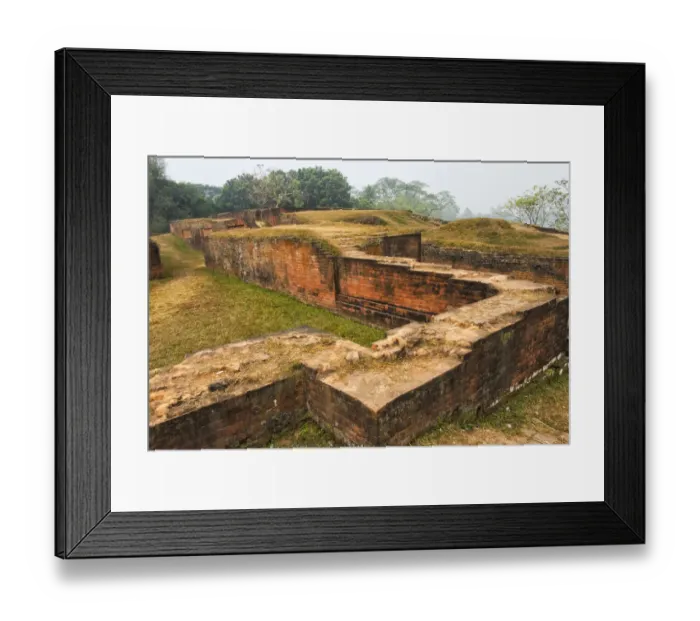 Framed Print : Ruins of Govinda Bhita, Mahasthangarh, one of the earliest urban archaeological sites in Framed Print : Ruins of Govinda Bhita, Mahasthangarh, one of the earliest urban archaeological sites in