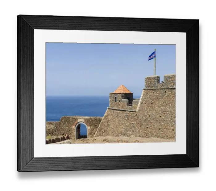 Framed Print : Forte Real de Sao Filipe fortress. Cidade Velha, historic center of Ribeira Grande