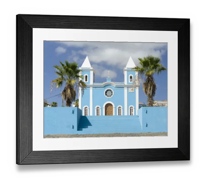 Framed Print : Igreja Nossa Senhora da Conceicao. Sao Filipe, the capital of the island Framed Print : Igreja Nossa Senhora da Conceicao. Sao Filipe, the capital of the island