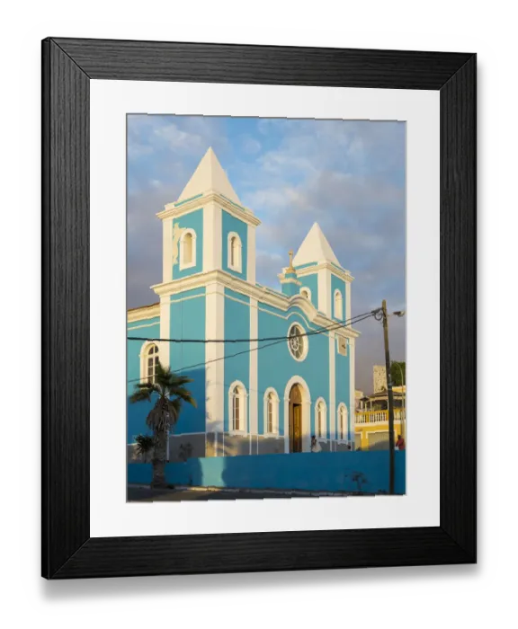 Framed Print : Igreja Nossa Senhora da Conceicao. Sao Filipe, the capital of the island Framed Print : Igreja Nossa Senhora da Conceicao. Sao Filipe, the capital of the island