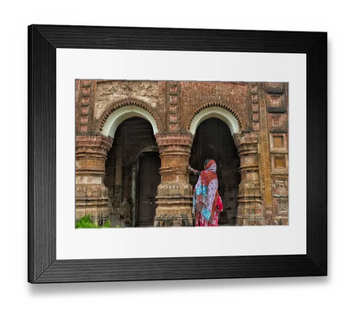 Framed Print : Woman at Puthia Temple Complex, Rajshahi Division, Bangladesh Framed Print : Woman at Puthia Temple Complex, Rajshahi Division, Bangladesh