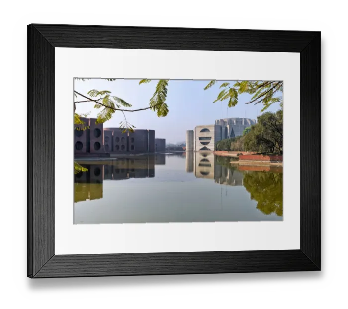 Framed Print : Jatiya Sangsad Bhaban (National Parliament House) designed by Louis Kahn, Dhaka Framed Print : Jatiya Sangsad Bhaban (National Parliament House) designed by Louis Kahn, Dhaka