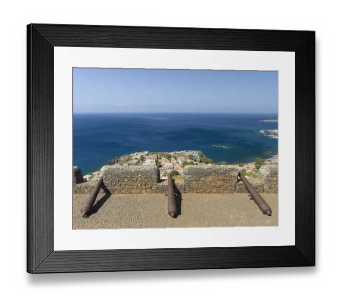 Framed Print : City view. Fortress Forte Real de Sao Filipe. Cidade Velha Framed Print : City view. Fortress Forte Real de Sao Filipe. Cidade Velha