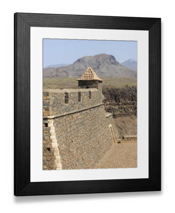 Framed Print : Fortress Forte Real de Sao Filipe. Cidade Velha, historic center of Ribeira Grande Framed Print : Fortress Forte Real de Sao Filipe. Cidade Velha, historic center of Ribeira Grande