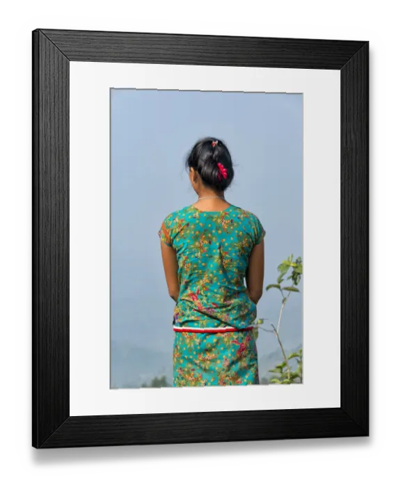 Framed Print : Khumi tribe woman, Chimbuk Hill, Bandarban, Chittagong Division, Bangladesh