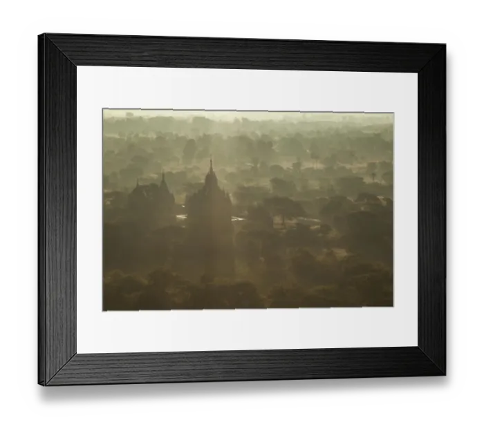 Framed Print : Morning view of the temples of Bagan, Myanmar Framed Print : Morning view of the temples of Bagan, Myanmar