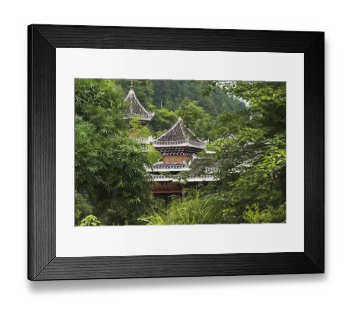 Framed Print : Dong village, Zhaoxing, Guizhou Province, China Framed Print : Dong village, Zhaoxing, Guizhou Province, China