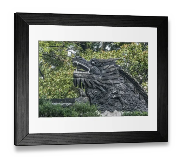 Framed Print : China, Shanghai. Yu Garden dragon Framed Print : China, Shanghai. Yu Garden dragon