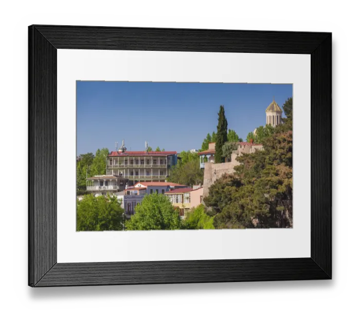 Framed Print : Georgia, Tbilisi. Avlabari, Town buildings with Holy Trinity Cathedral of Tbilisi Framed Print : Georgia, Tbilisi. Avlabari, Town buildings with Holy Trinity Cathedral of Tbilisi