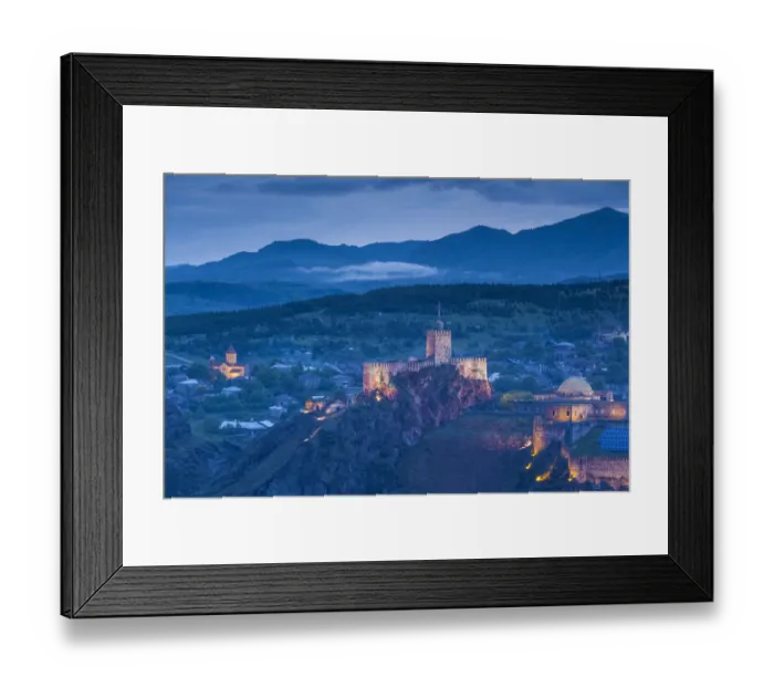 Framed Print : Georgia, Akhaltsikhe. Town view with Rabati Fortress Framed Print : Georgia, Akhaltsikhe. Town view with Rabati Fortress