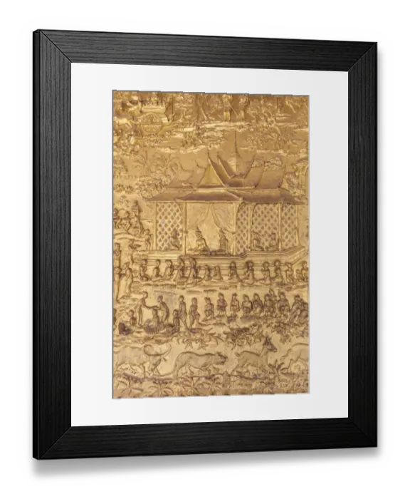 Framed Print : Laos, Luang Prabang. Wat Pa Huak exterior Framed Print : Laos, Luang Prabang. Wat Pa Huak exterior