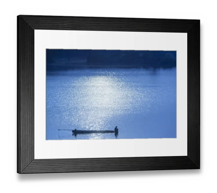 Framed Print : Laos, Sainyabuli. Nam Tien Reservoir, boats Framed Print : Laos, Sainyabuli. Nam Tien Reservoir, boats