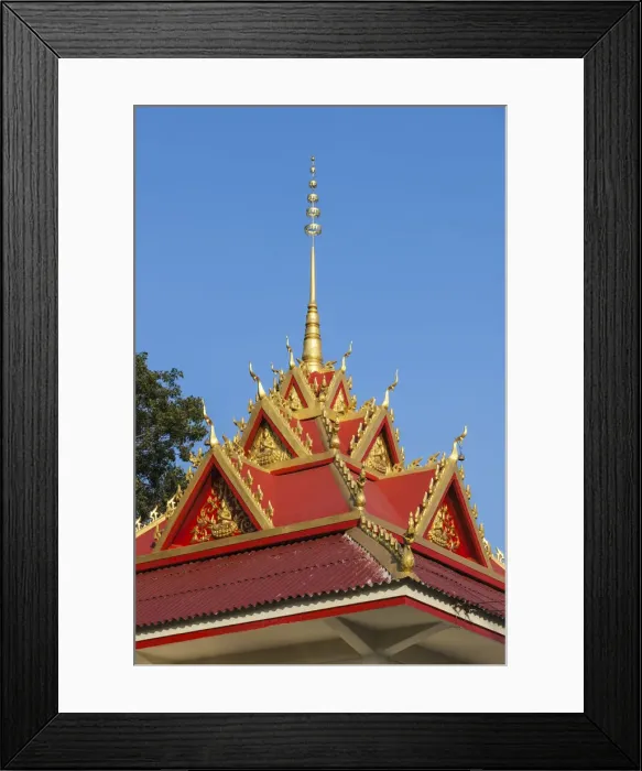 Framed Print : Laos, Vientiane. Wat Mixai detail Framed Print : Laos, Vientiane. Wat Mixai detail
