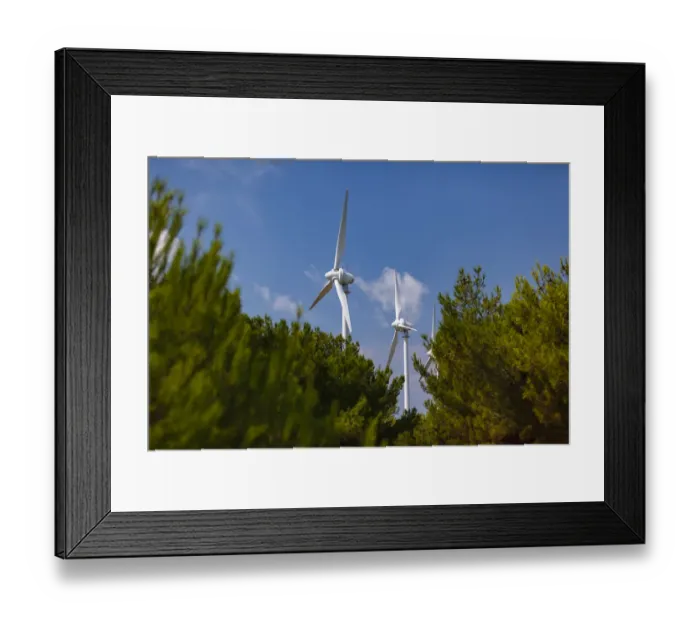Framed Print : Wind turbines, Bozcaada, Turkey Framed Print : Wind turbines, Bozcaada, Turkey