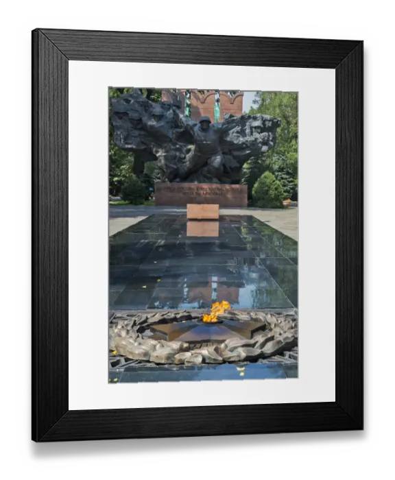 Framed Print : Eternal flame at World War II Memorial in Panfilov Park, Almaty, Kazakhstan Framed Print : Eternal flame at World War II Memorial in Panfilov Park, Almaty, Kazakhstan