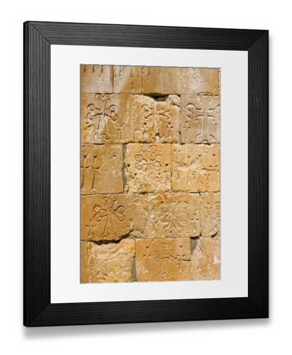 Framed Print : Stone carving at Noravank Monastery, Vayots Dzor Province, Armenia Framed Print : Stone carving at Noravank Monastery, Vayots Dzor Province, Armenia