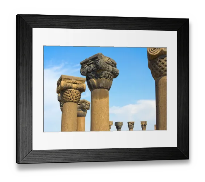 Framed Print : Zvartnots Cathedral, UNESCO World Heritage Site, Vagharshapat, Armavir Province, Armenia
