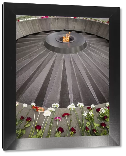Armenia, Yerevan. Armenian Genocide Memorial, monument to the massacre of Armenians of