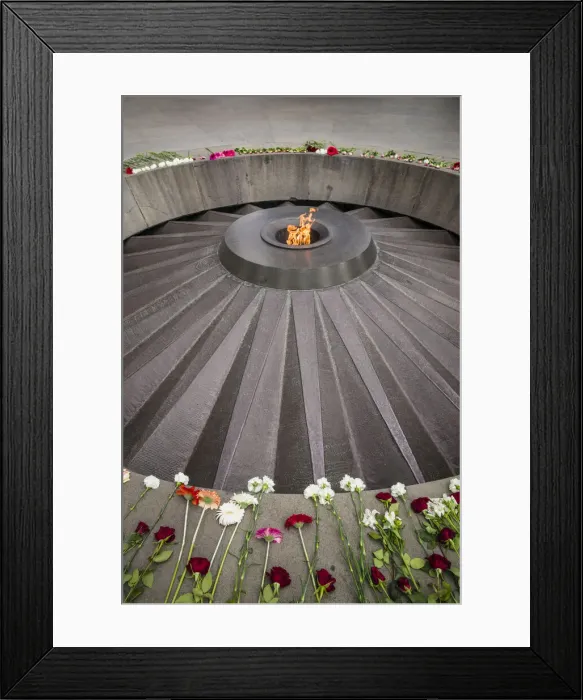 Framed Print : Armenia, Yerevan. Armenian Genocide Memorial, monument to the massacre of Armenians of Framed Print : Armenia, Yerevan. Armenian Genocide Memorial, monument to the massacre of Armenians of