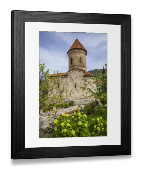 Framed Print : Azerbaijan, Kish. Caucasian Albanian Church exterior, 12th century Framed Print : Azerbaijan, Kish. Caucasian Albanian Church exterior, 12th century