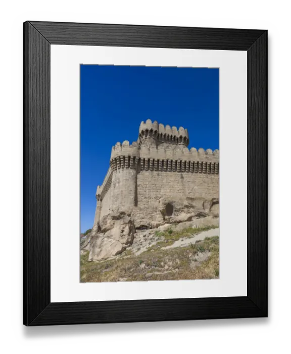 Framed Print : Azerbaijan, Baku. Absheron Peninsula, Ramana Fortress, 12th century