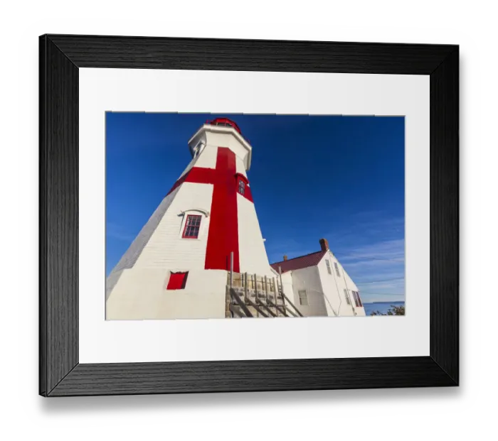 Framed Print : Canada, New Brunswick, Campobello Island. Head Harbour Lightstation lighthouse