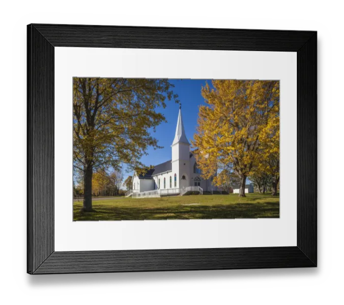 Framed Print : Canada, New Brunswick, Northumberland Strait, Shemogue. Eglise St-Timothee church Framed Print : Canada, New Brunswick, Northumberland Strait, Shemogue. Eglise St-Timothee church