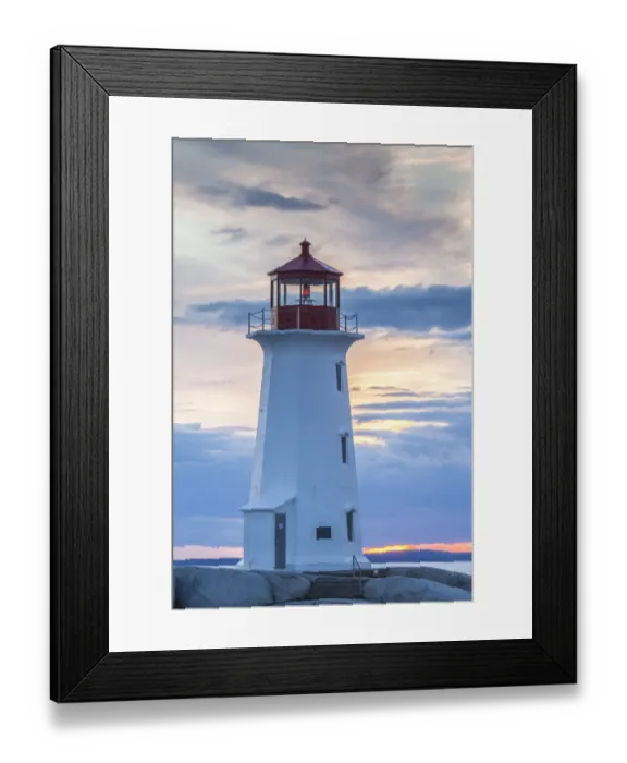 Framed Print : Canada, Nova Scotia, Peggys Cove. Fishing village and Peggys Point Lighthouse Framed Print : Canada, Nova Scotia, Peggys Cove. Fishing village and Peggys Point Lighthouse